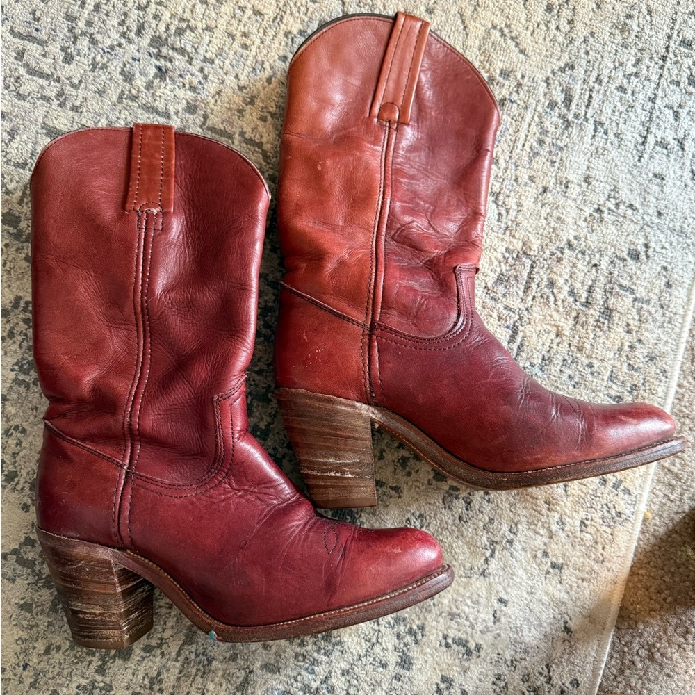 Frye Women's Red Heeled Boots